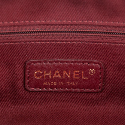 Chanel Crumpled Grained Calfskin Quilted Large Shiva Flap Black 6 of 8