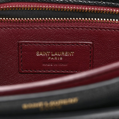 Saint Laurent Grain De Poudre Monogram Cassandra Clasp Bag Black 7 of 11