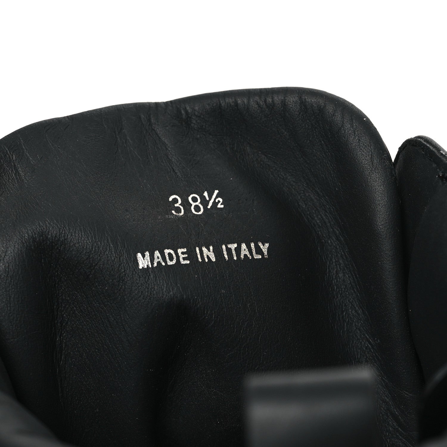 Prada Vitello Montana Re-Nylon Metal Triangle Logo 110mm Ankle Boots 38.5 Black 7 of 9