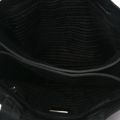 Prada Nylon Calfskin Tote Black 5 of 11
