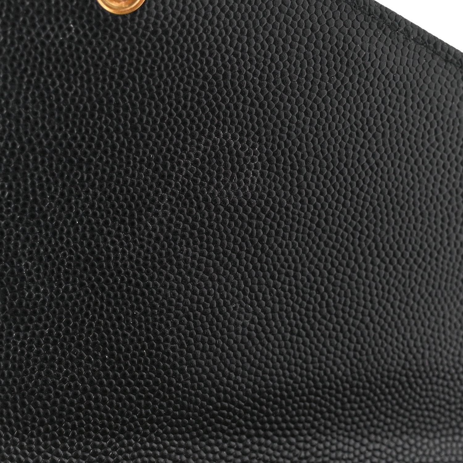 Saint Laurent SAINT LAURENT Grain De Poudre Mixed Matelasse Triquilt Monogram Chain Wallet Black 9 of 10