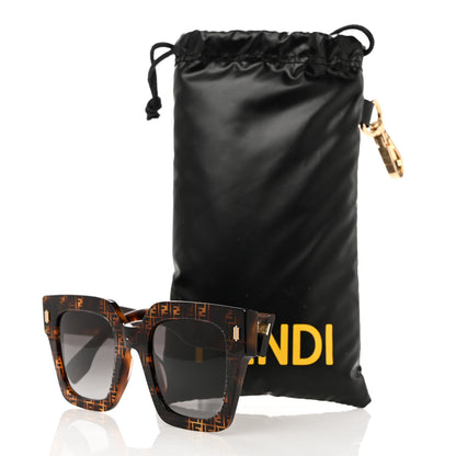 Fendi Acetate Fendi Square Sunglasses FE40101 Havana Black 7 of 7