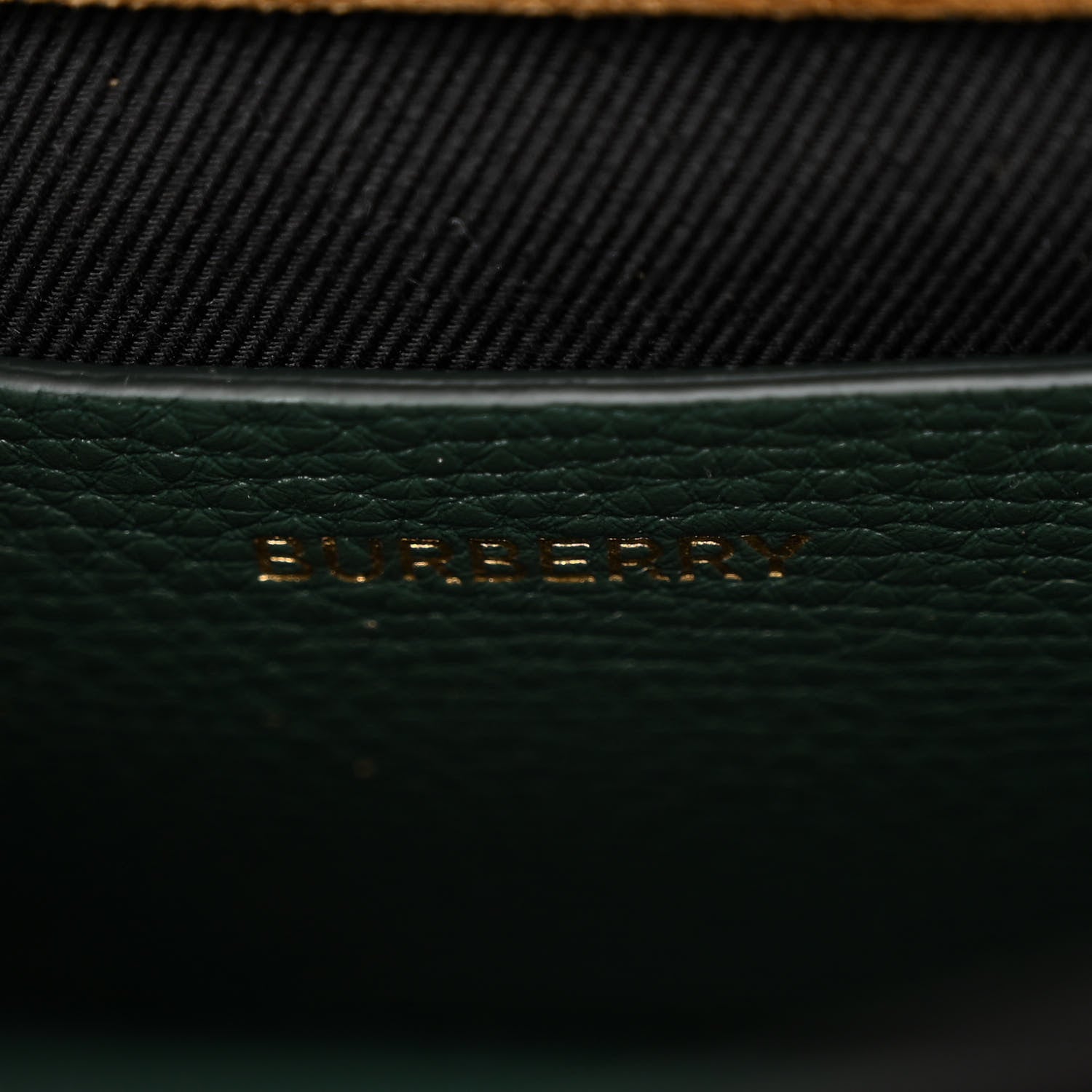 Burberry Derby Calfskin House Check Small Macken Crossbody Bag Bottle Green 6 of 9