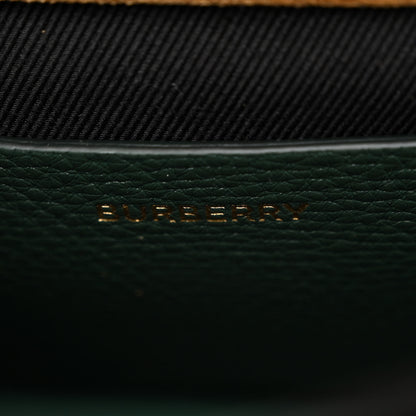 Burberry Derby Calfskin House Check Small Macken Crossbody Bag Bottle Green 6 of 9