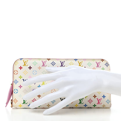Louis Vuitton Monogram Multicolor Insolite Wallet White Litchi 2 of 8