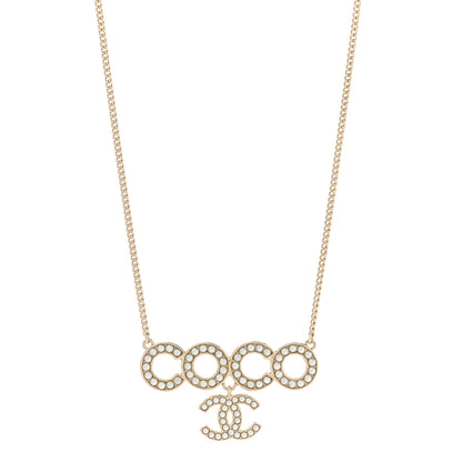 Chanel Pearl Coco Necklace Gold 1 of 6