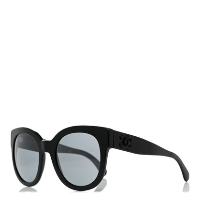Chanel Acetate Butterfly Signature CC Sunglasses 5358 Black 1 of 8