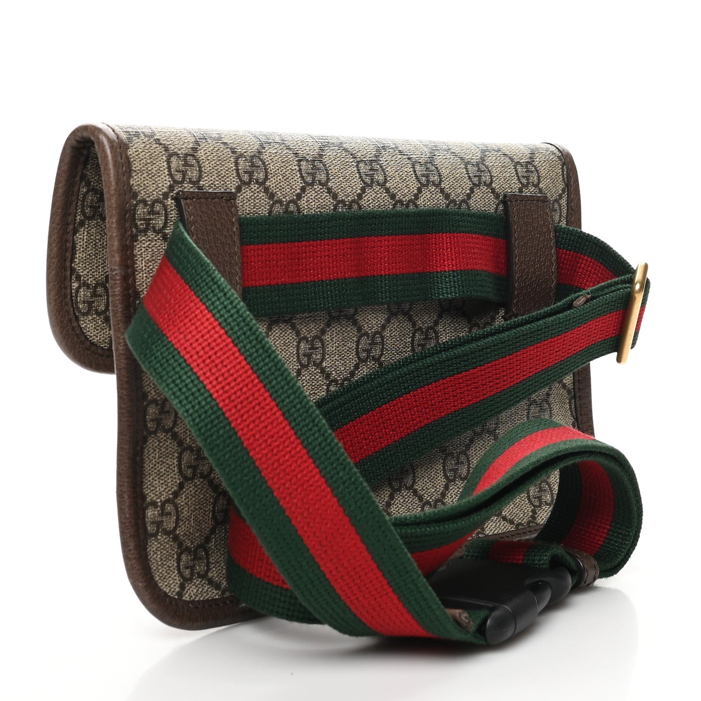 GG Supreme Monogram Neo Vintage Web Belt Bag Brown
