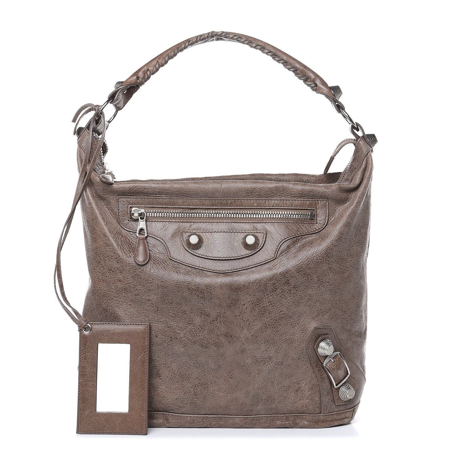 Agneau Giant 21 Silver Hardware Day Hobo Noix