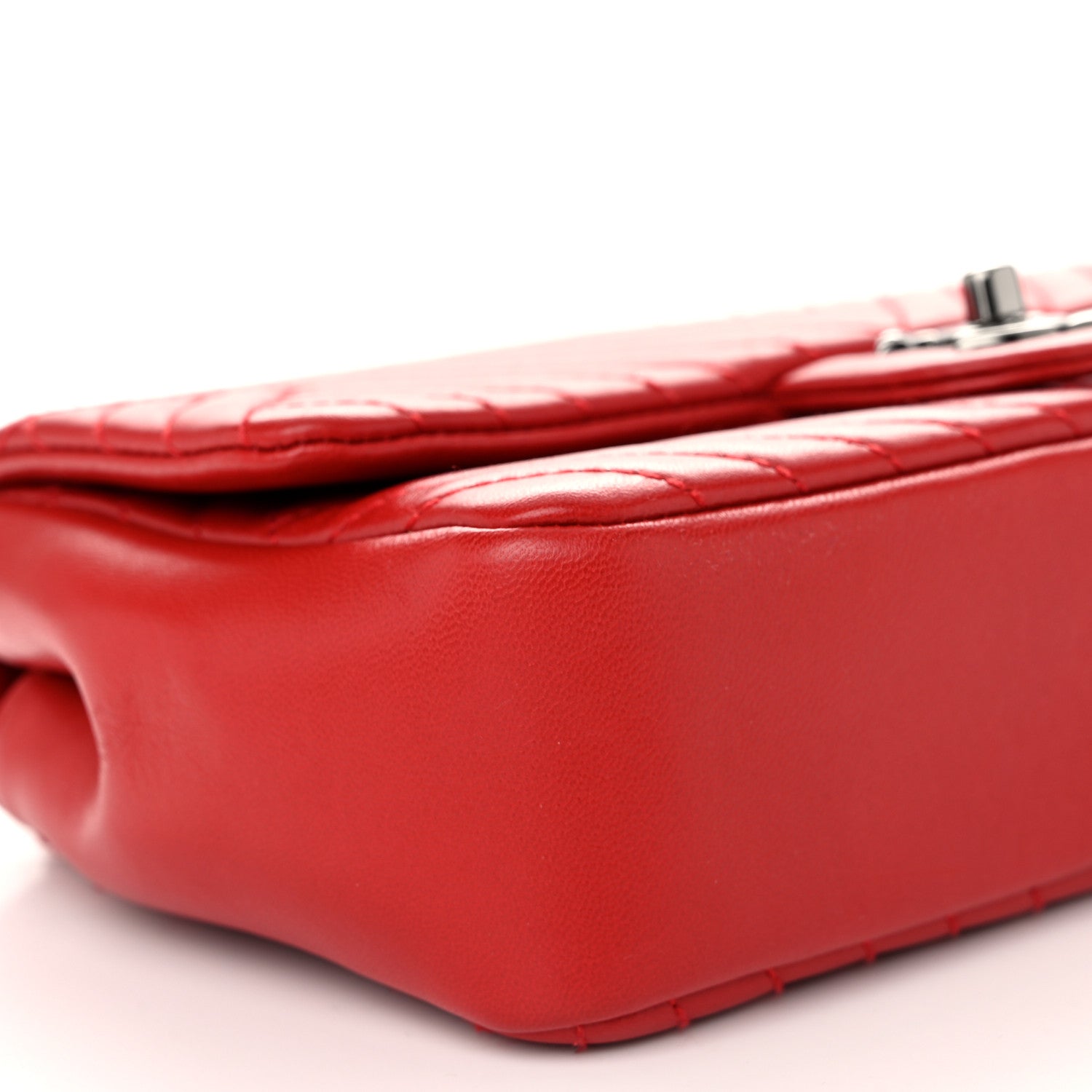 Chanel Lambskin Small CC Crossing Flap Red 9 of 12