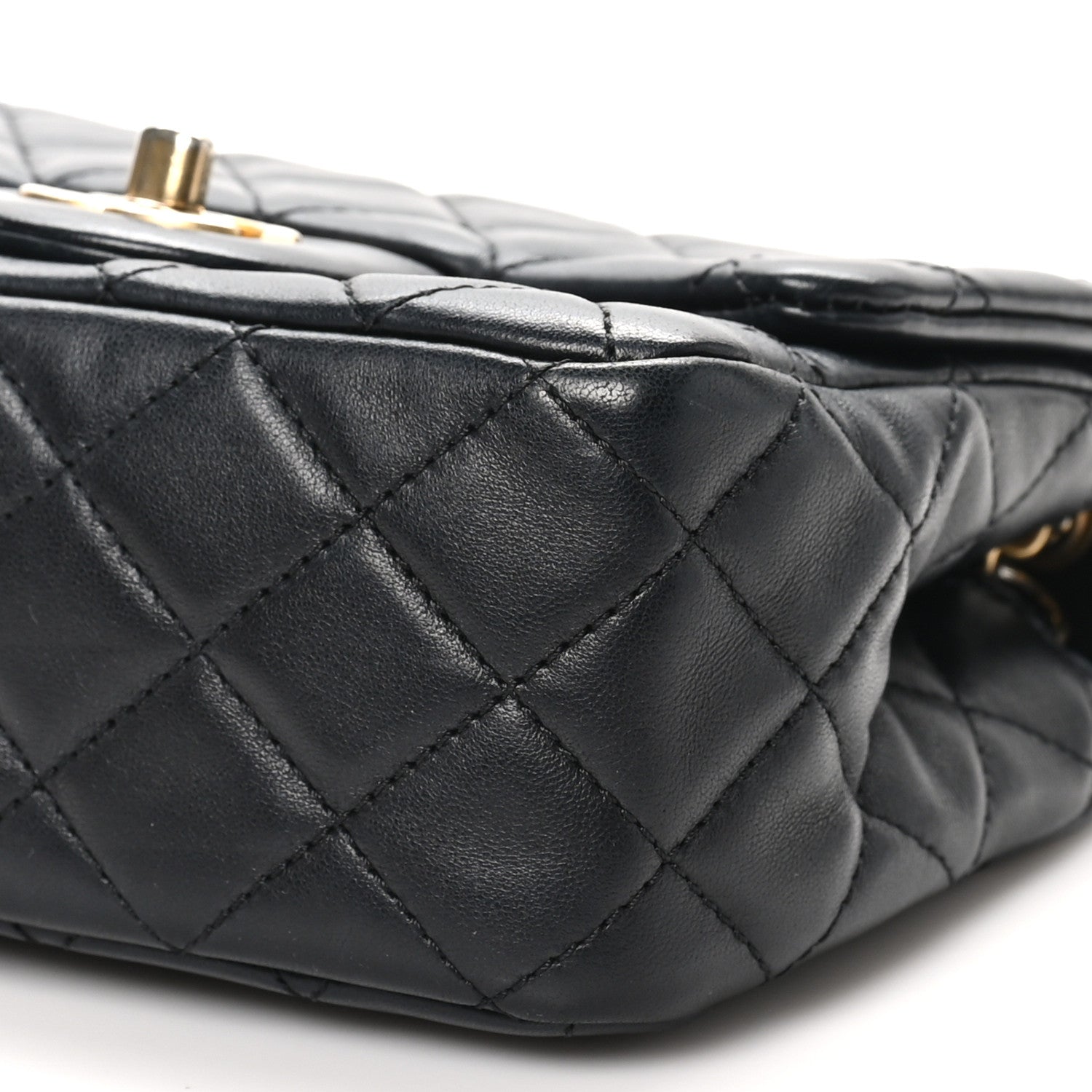 Chanel Lambskin Quilted Mini Pearl Crush Flap Black 10 of 10