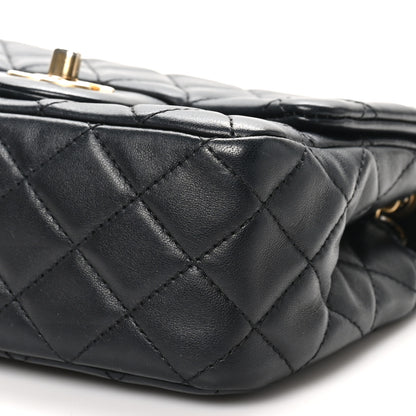 Chanel Lambskin Quilted Mini Pearl Crush Flap Black 10 of 10