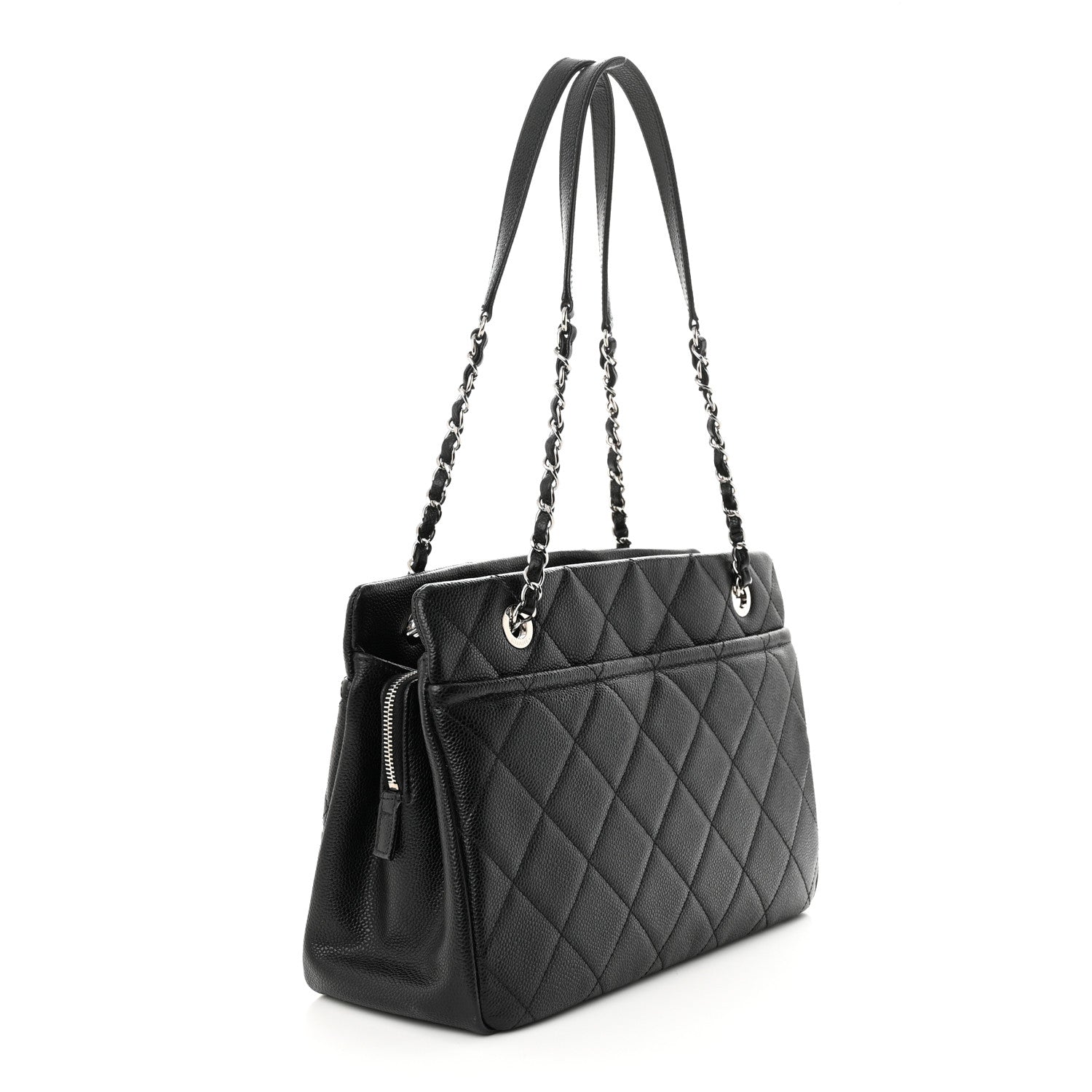 Chanel Caviar Quilted Timeless CC Soft Tote Black 3 of 11