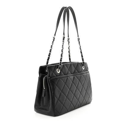 Chanel Caviar Quilted Timeless CC Soft Tote Black 3 of 11