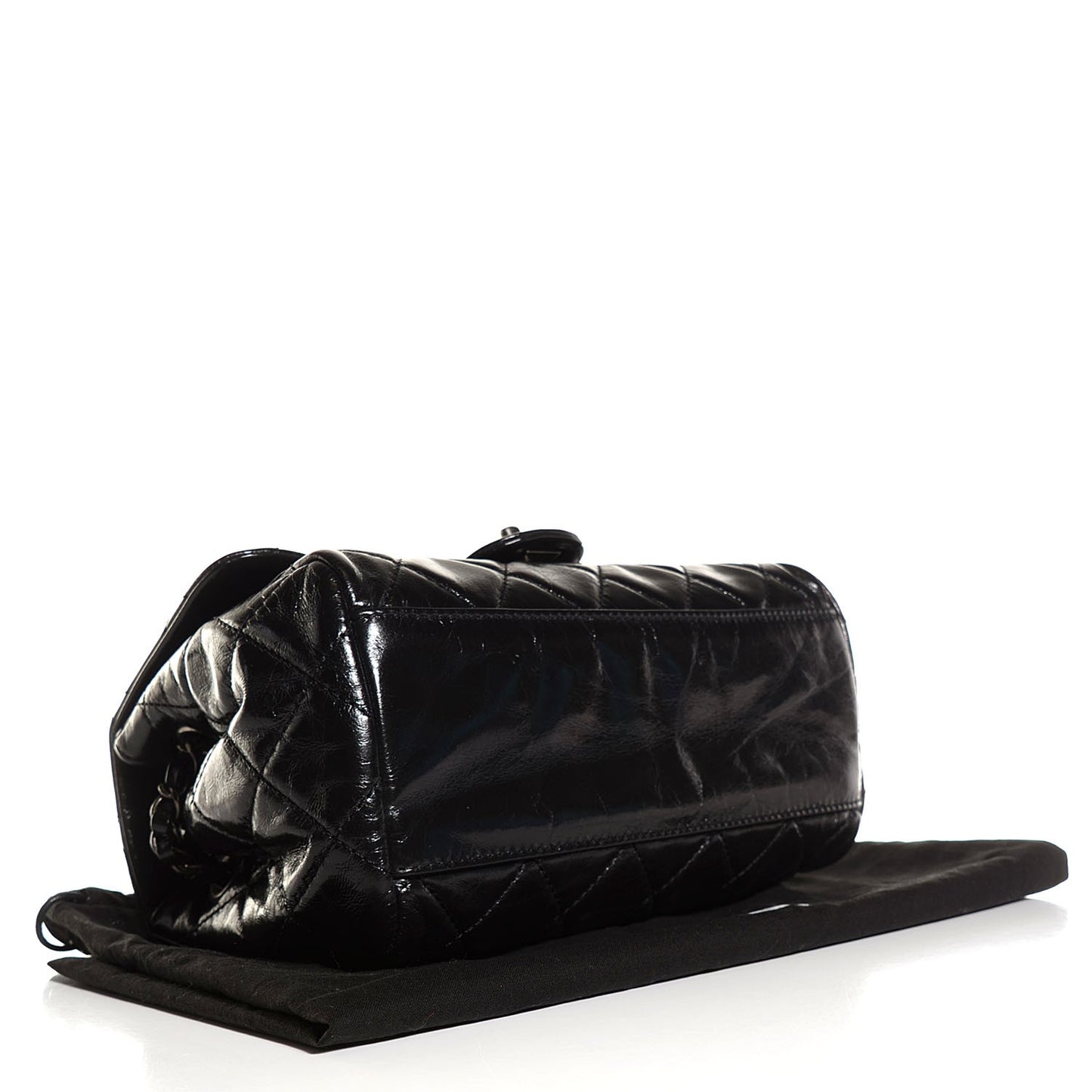 Calfskin Quilted Coco Soft Flap Black