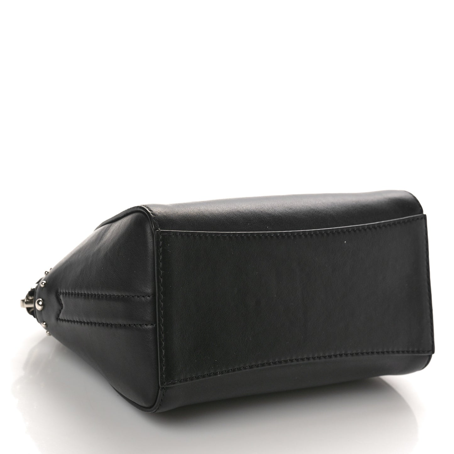 Calfskin Small Studded Antigona Beauty Wristlet Black