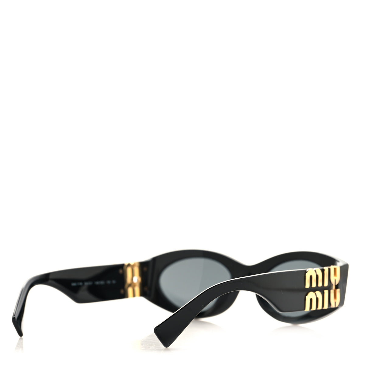 Acetate Oval Glimpse Sunglasses SMU11W Black