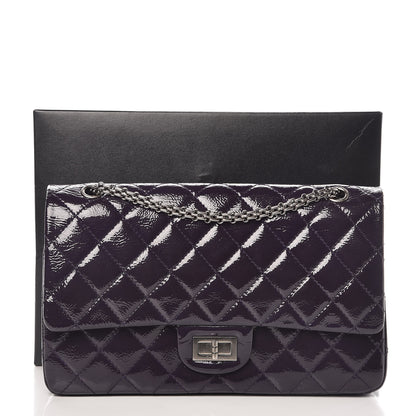 Chanel Distressed Patent 2.55 Reissue Flap 227 Prune 11 of 11