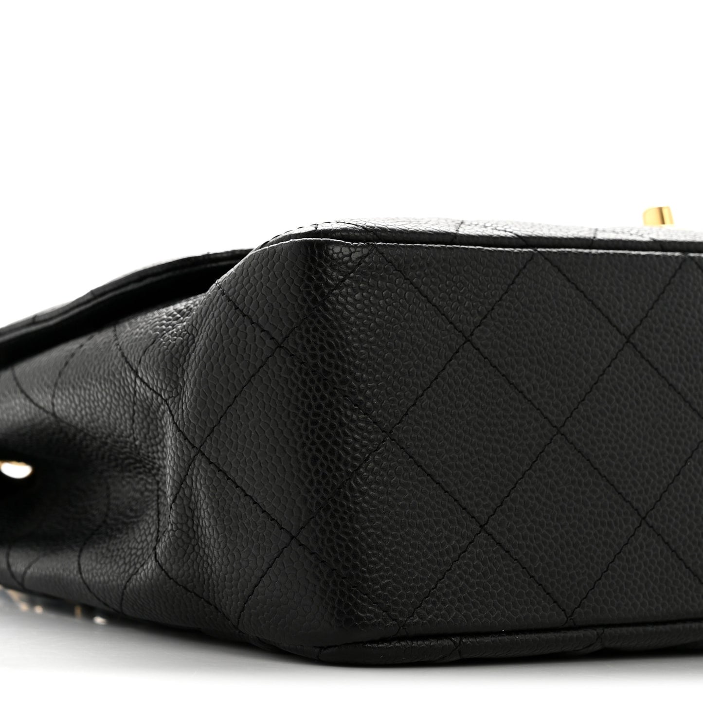 Caviar Quilted Jumbo Single Flap Black