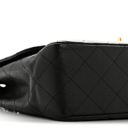 Chanel Caviar Quilted Jumbo Single Flap Black 9 of 14