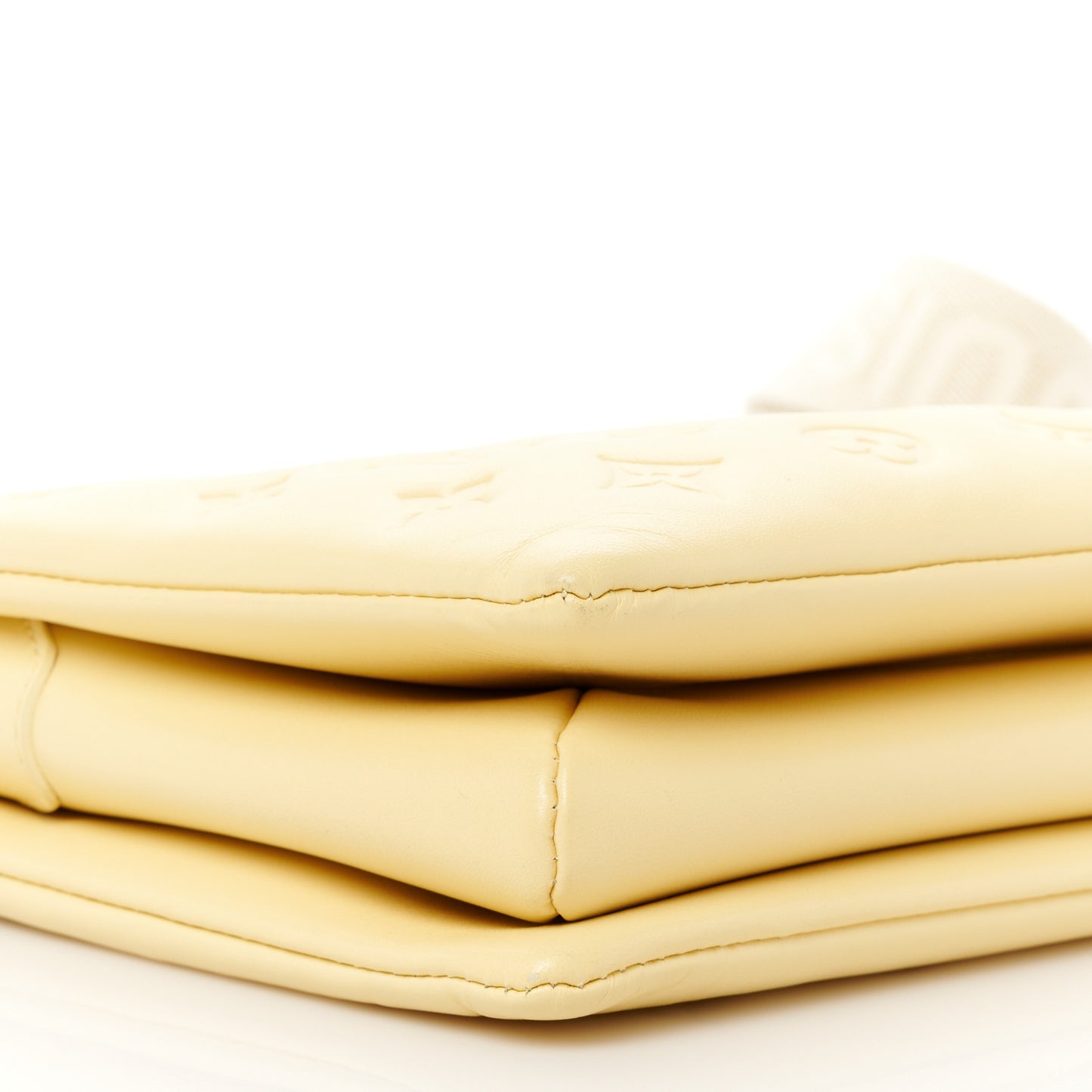 Lambskin Embossed Monogram Coussin PM Yellow