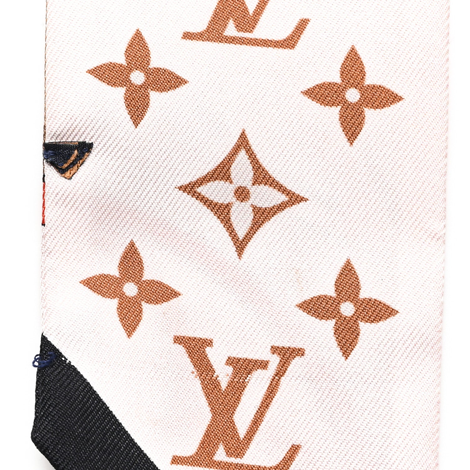 Louis Vuitton Silk Fleur Monogram BB Bandeau Brown Multicolor 3 of 4