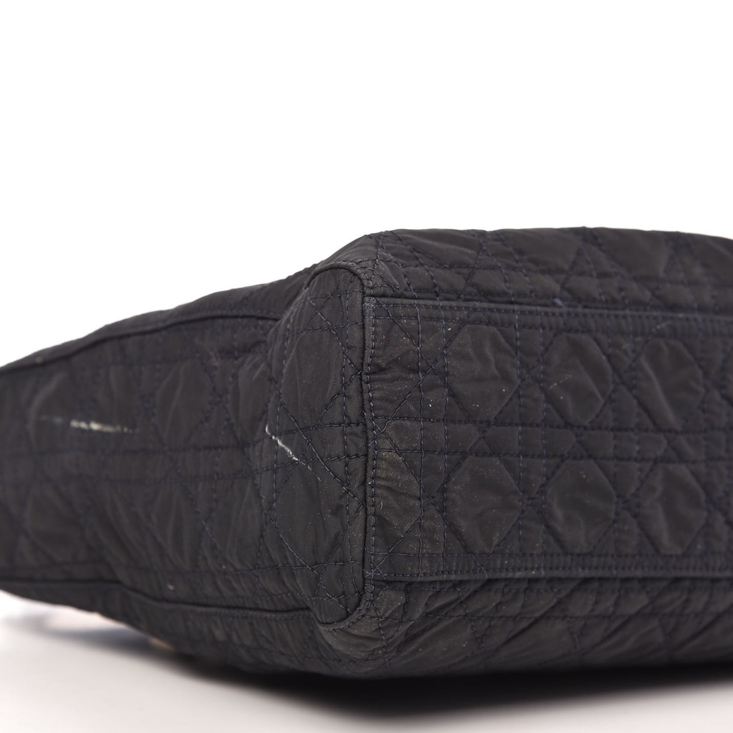 Nylon Cannage Large Lady Dior Tote Black