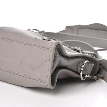 Balenciaga Matte Goatskin Rubber Covered Classic Hardware Mini City Gris Glace 8 of 14