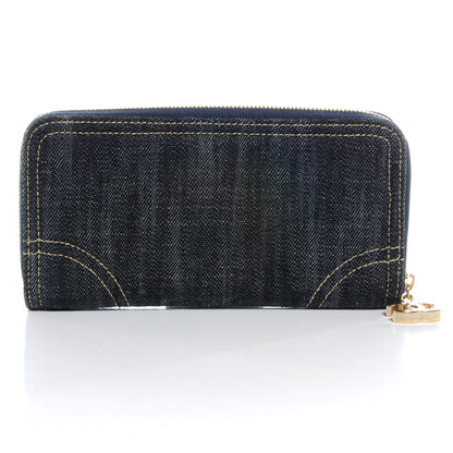Chanel Denim CC Zip Wallet 3 of 9