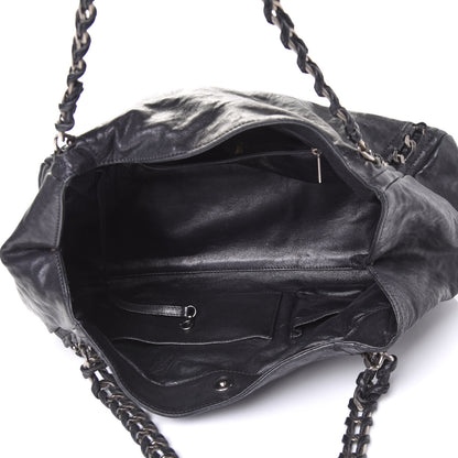 Chanel Calfskin East West Modern Chain Tote Black 4 of 5