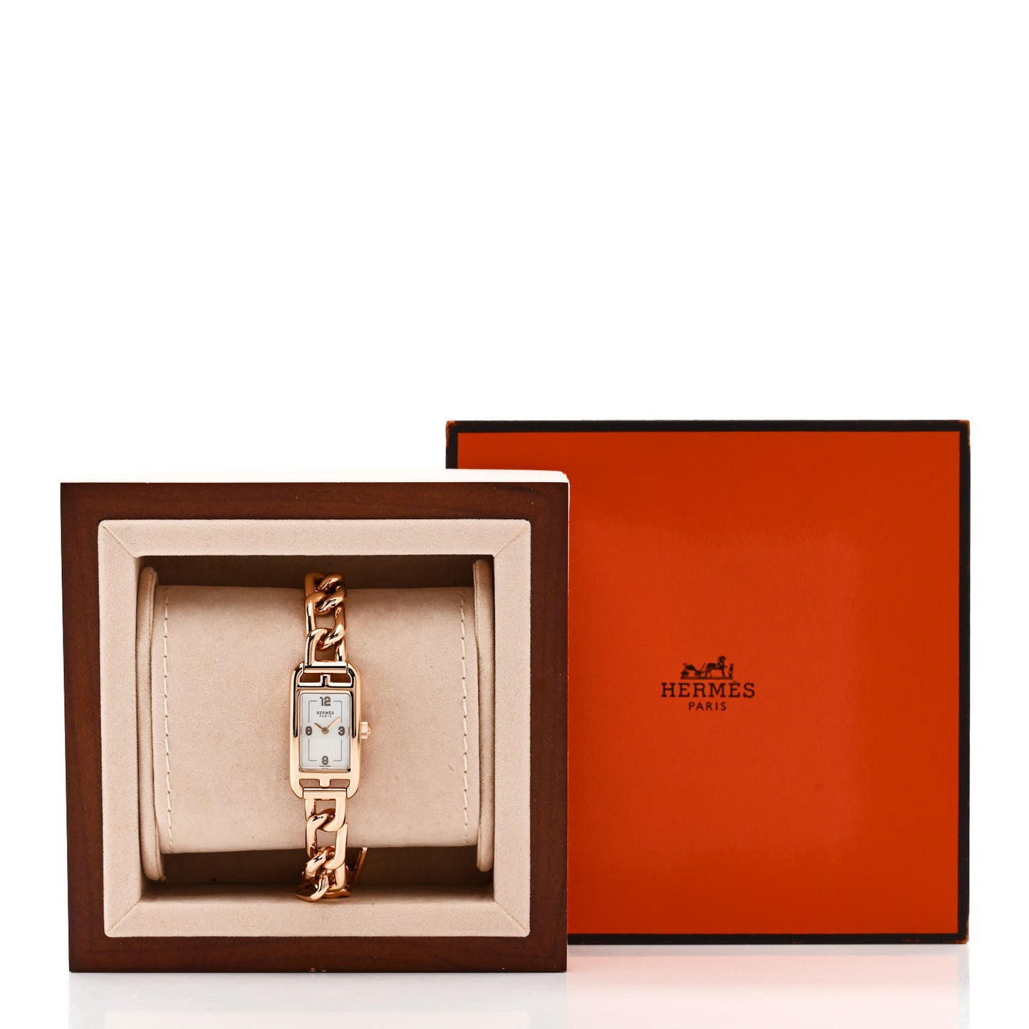 18K Rose Gold Mother of Pearl 17mm Nantucket Quartz Watch