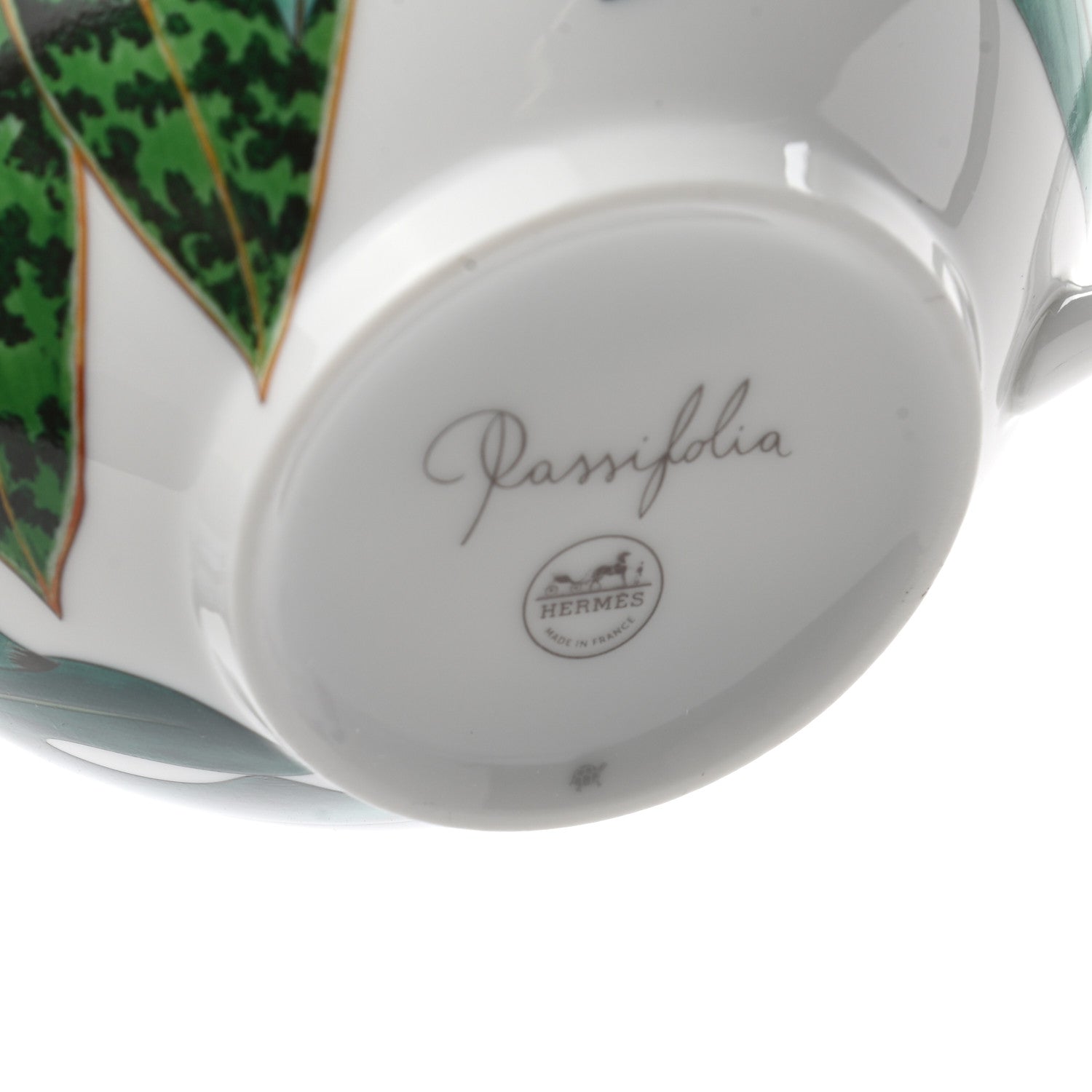 Hermes Porcelain Passifolia Tea Cup And Saucer Set Of 2 10 of 10