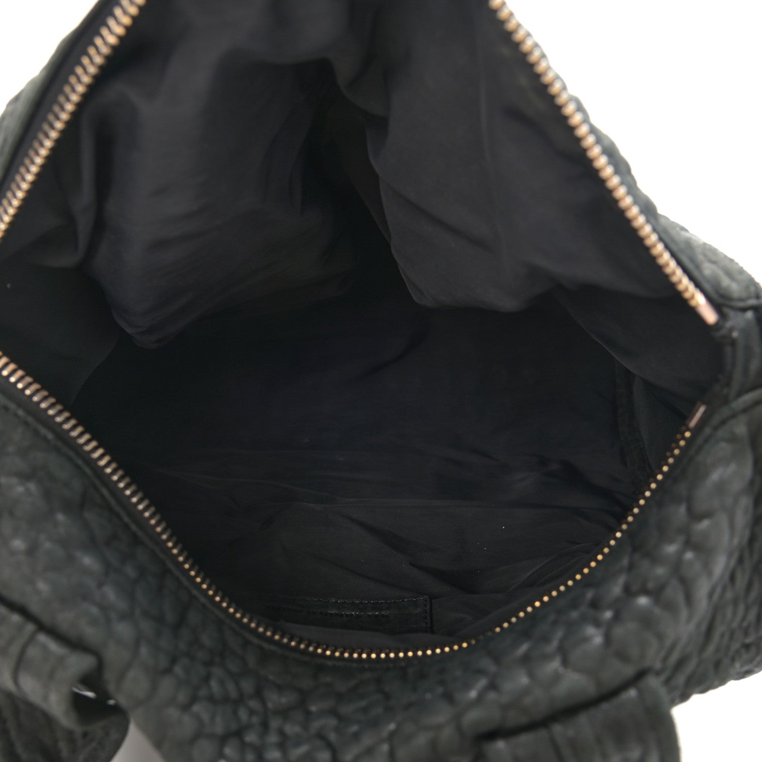 Alexander Wang Pebbled Lambskin Rockie Black Rose Gold Hardware 5 of 11