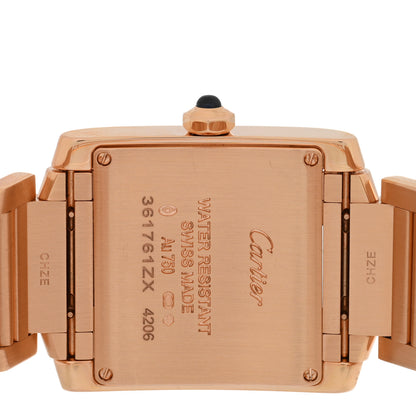 Cartier 18K Pink Gold 25mm Tank Francaise Quartz Watch 4 of 5