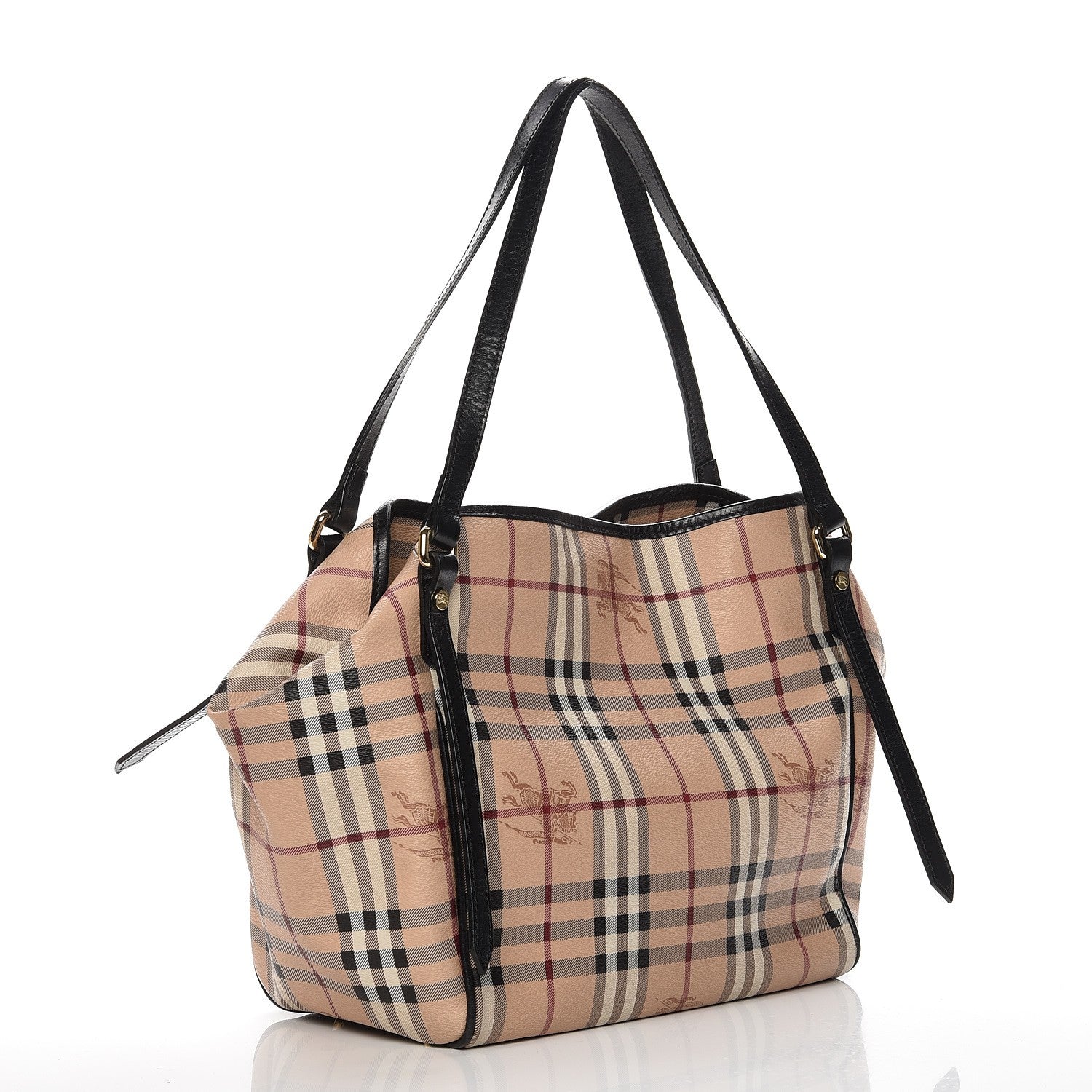 Burberry Haymarket Check Small Canterbury Tote Black 3 of 7