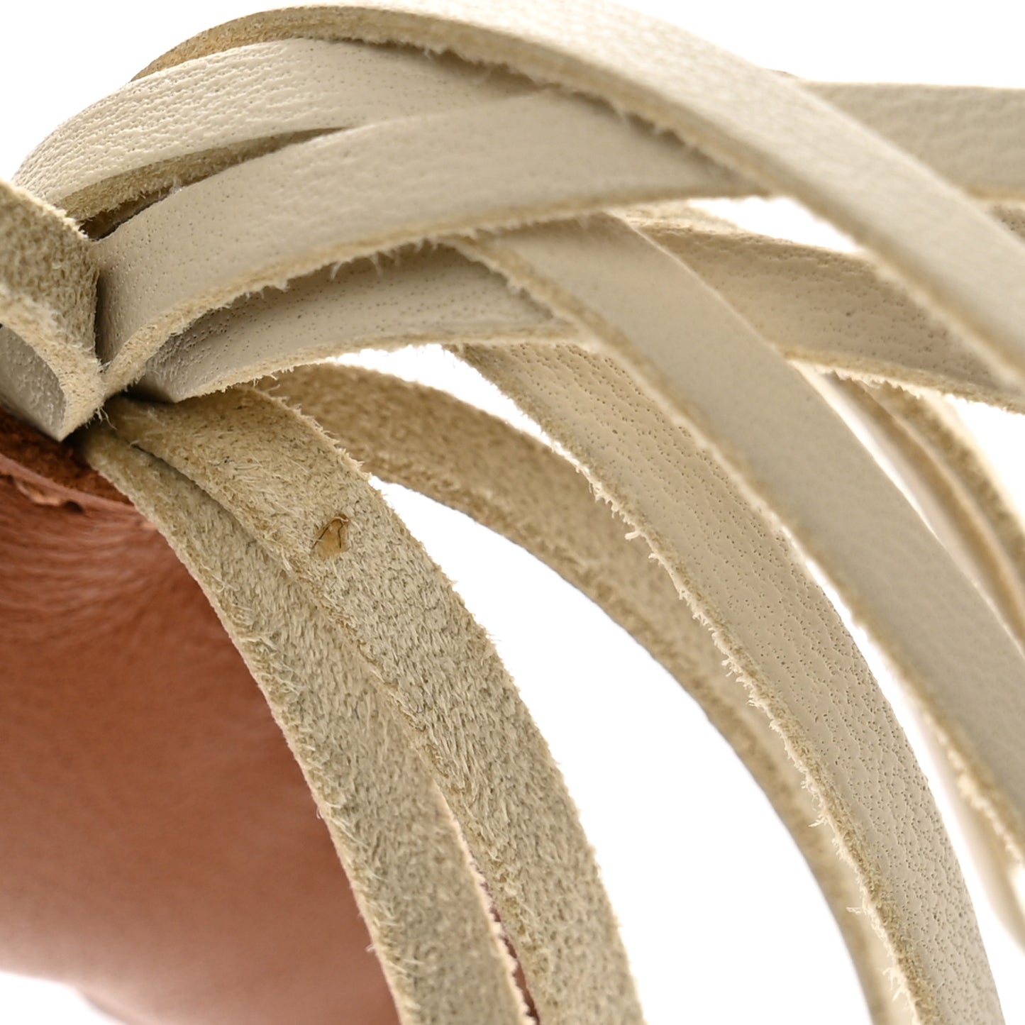 Milo Lambskin Grigri Rodeo Pegase Horse Bag Charm PM Sesame Vert Criquet Craie