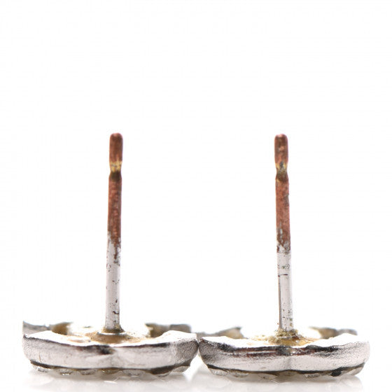 Crystal Timeless CC Earrings Silver