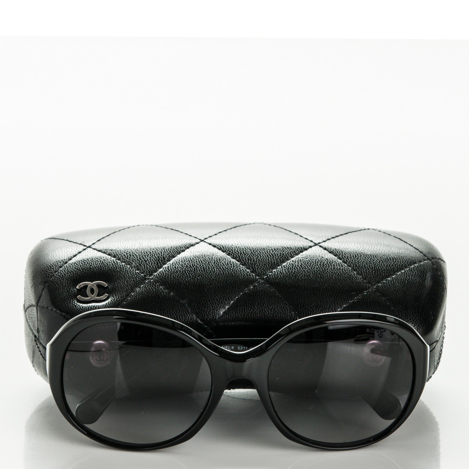 Chanel CC Pearl Sunglasses 5211-H Black 7 of 7