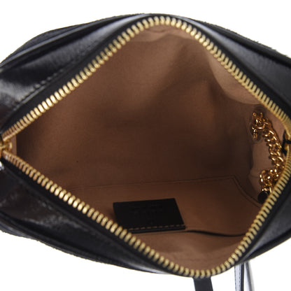 Gucci Suede Patent Web Mini Ophidia Shoulder Bag Black 5 of 10