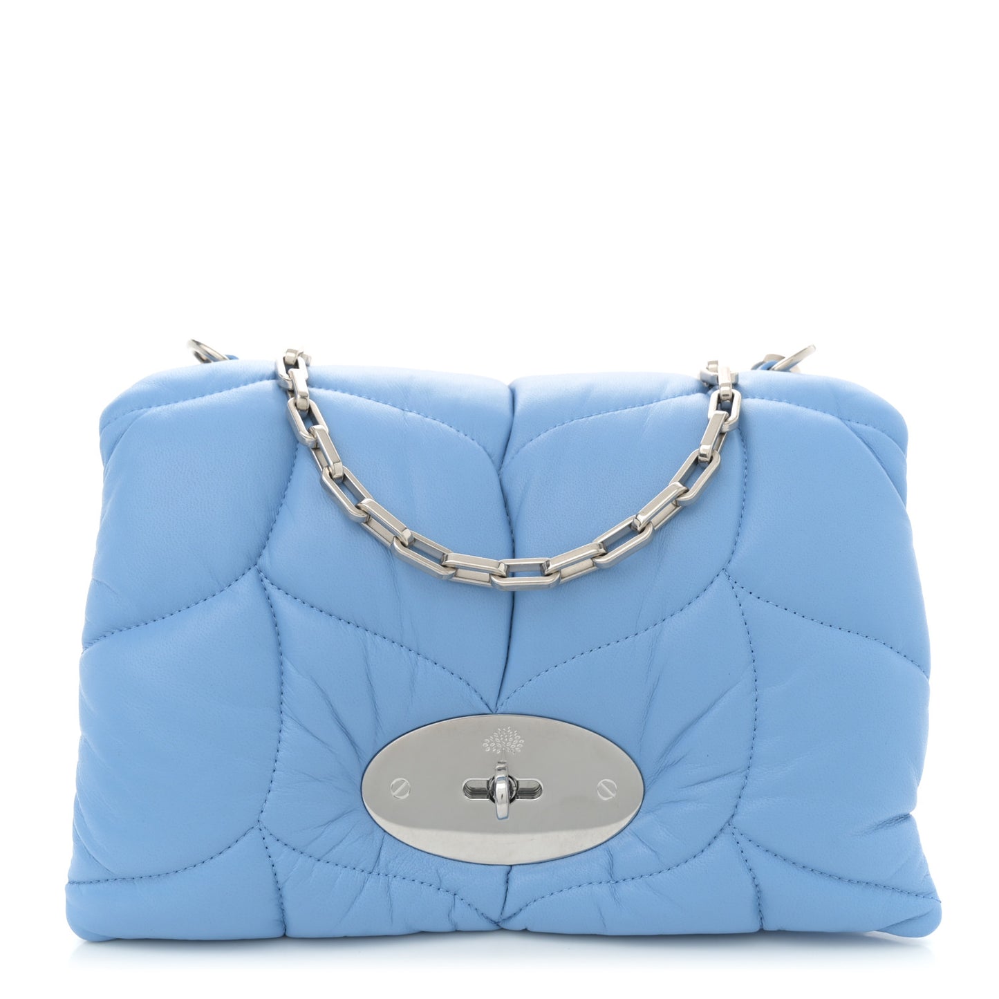 Nappa Pillow Quilted Little Softie Bag Cornflower Blue