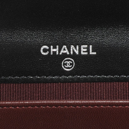 Chanel Lambskin Quilted Small Compact Wallet Black 7 of 10