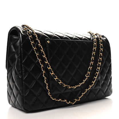 Chanel Caviar Quilted XXL Travel Flap Bag Black 3 of 11