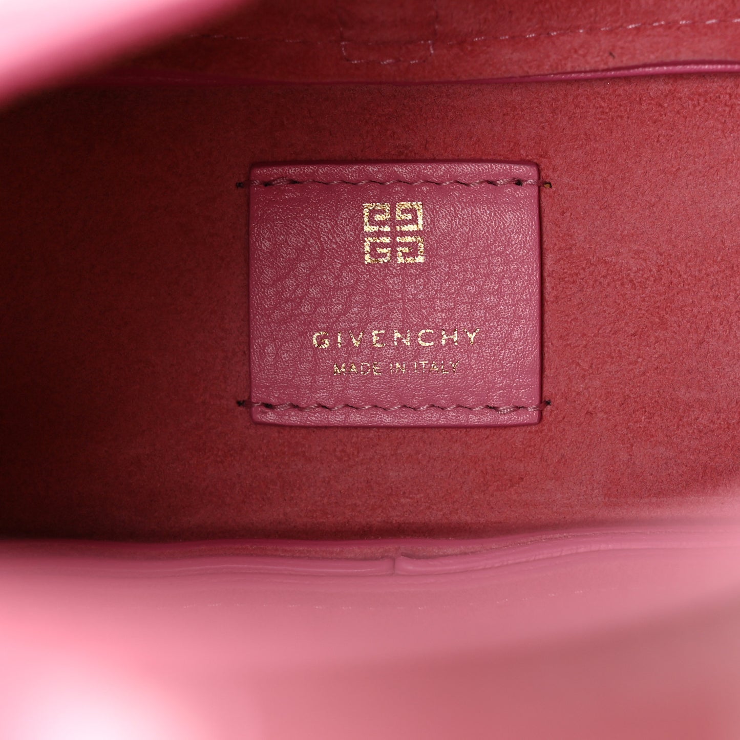 Grained Calfskin Mini G-Lock Hobo Pink