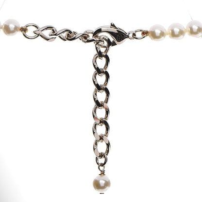 Chanel Pearl Crystal CC Long Necklace 4 of 5