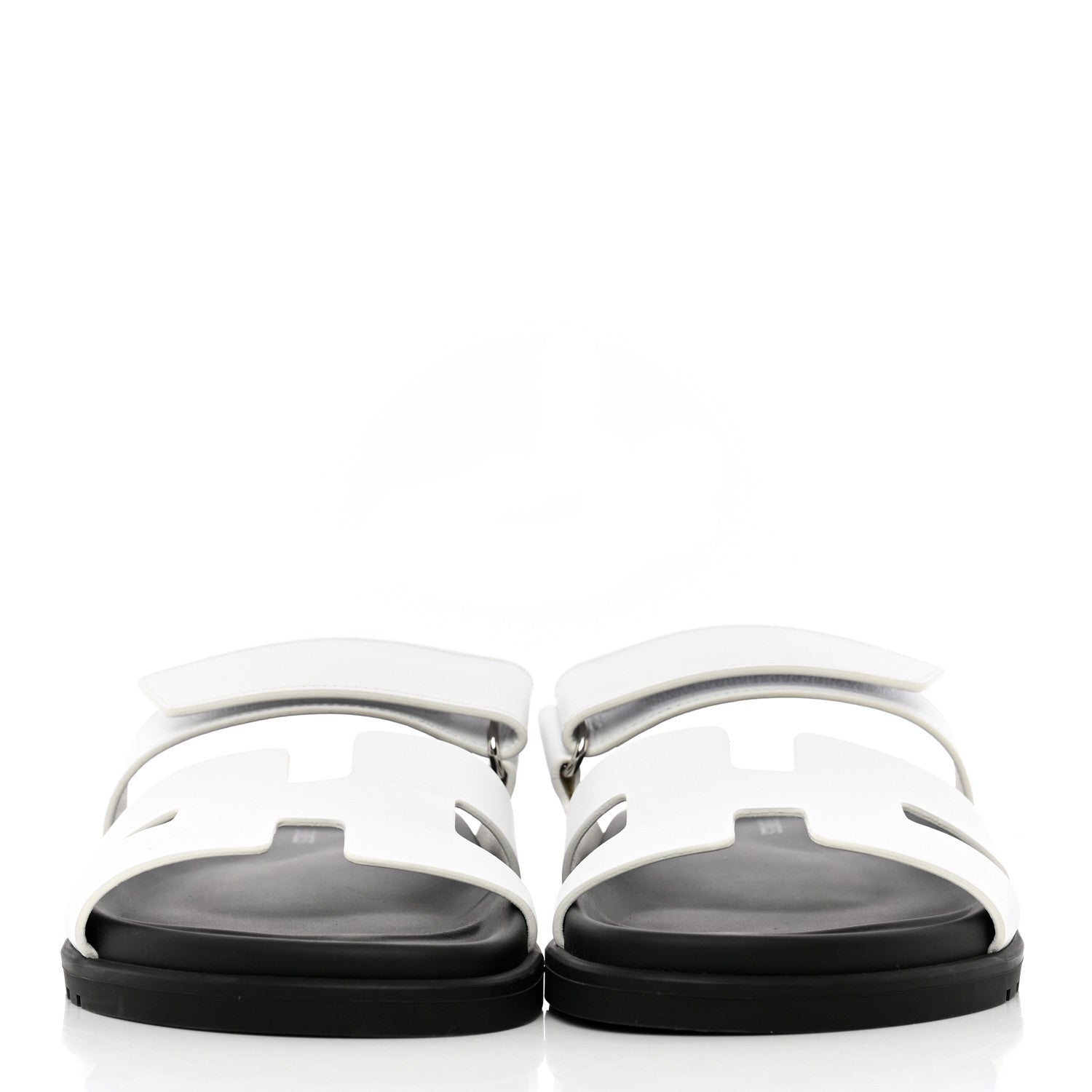 Hermes Calfskin Womens Chypre Sandals 39 White 2 of 15