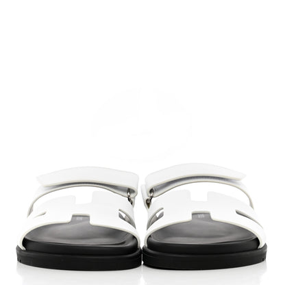 Hermes Calfskin Womens Chypre Sandals 39 White 2 of 15