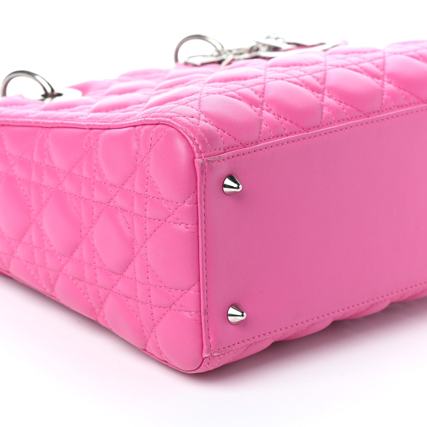 Lambskin Cannage Medium Lady Dior Pink