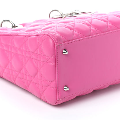 Christian Dior Lambskin Cannage Medium Lady Dior Pink 8 of 9