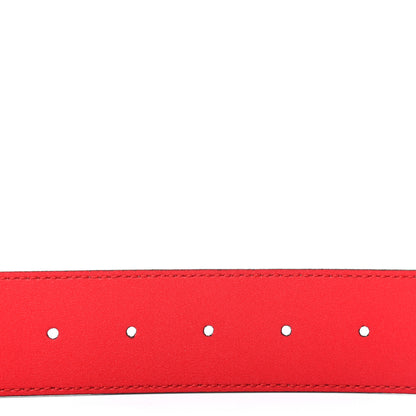Gucci GG Supreme Monogram Blooms Plaque Belt 80 32 Blue 4 of 5