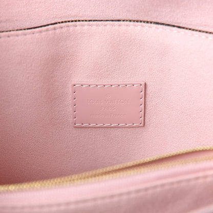 Louis Vuitton Damier Ebene Caissa Clutch Rose Ballerine 6 of 12